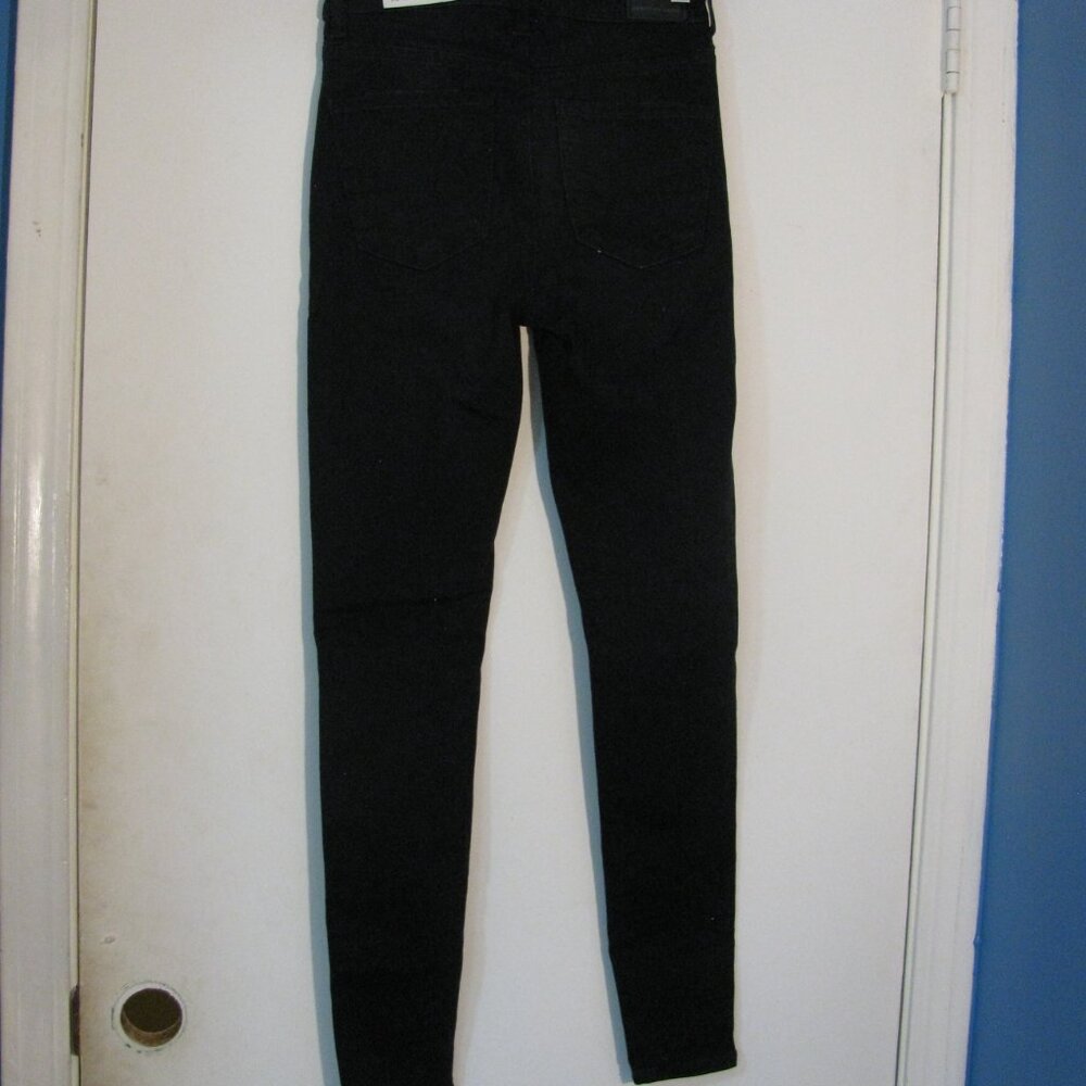 American Eagle Jeggings Size 4 NWT Super High Rise Destroyed Skinny Stretch - Picture 5 of 6